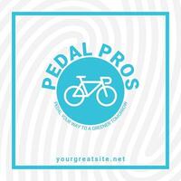 Bike to Work Community Business Card (Square) template