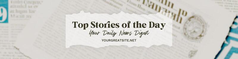 News Linkedin Banner template
