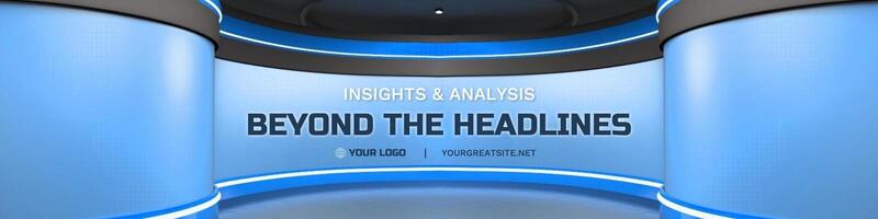 News Linkedin Banner template