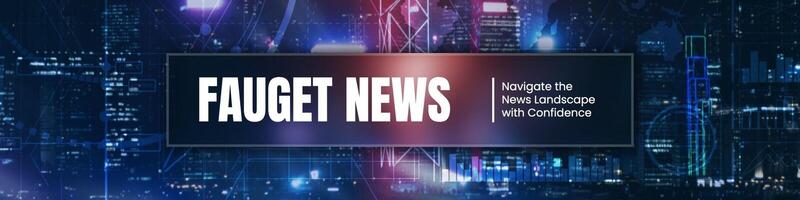 neon cyber news linkedin banner template