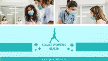 Woman Health Center Mobile Facebook Cover template