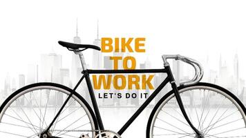 Bike to Work Mobile Facebook Cover template