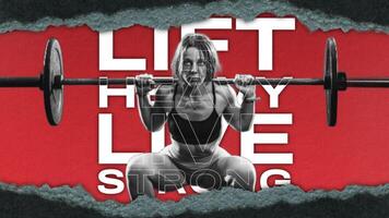Weightlifting Sport Template for Mobile Facebook Cover