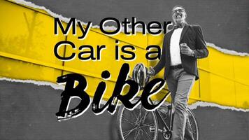 My Other Car is a Bike Template for Mobile Facebook Cover