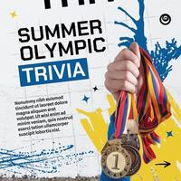 Summer Olympic Trivia LinkedIn Post Template