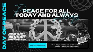 International Day Of Peace X Post template
