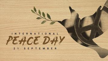 International Peace Day Twitter Post template