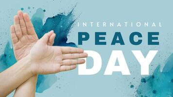 International Peace Day Twitter Post template