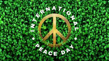 International Peace Day Twitter Post template