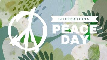 International Peace Day Twitter Post template