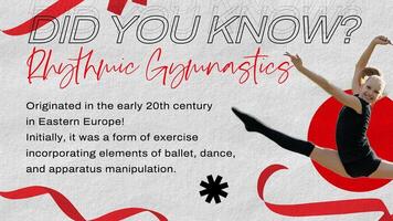 Rhythmic Gymnastics Trivia Carousel Post for Twitter template
