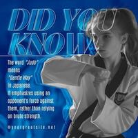 About Judo Martial Art Facts for Instagram Post template