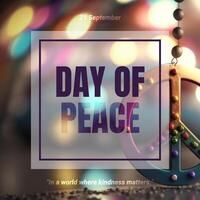 Day of Peace Colorful Theme Instagram Post template