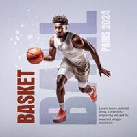 Basketball Olympic Games Instagram Post template