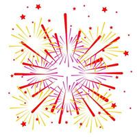 colorful abstract firework vector