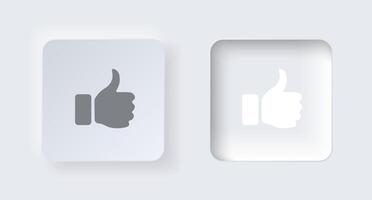 Neumorphic on and off button for interface application or web design. Simple elegant neumorphism trendy designs element UI components isolated on white background. vector