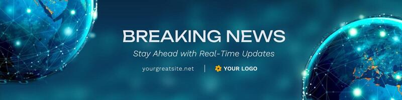 News Linkedin Banner template