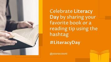 Literacy Day X Post template