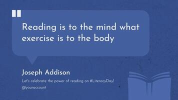 Literacy Day X Post template