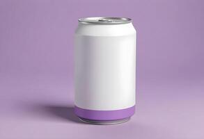 3d realistic container for soda or energy drink, lemonade or beer can mockup free download photo