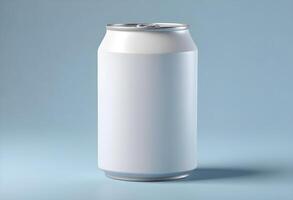 3d realistic container for soda or energy drink, lemonade or beer can mockup free download photo