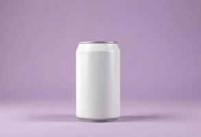 3d realistic container for soda or energy drink, lemonade or beer can mockup free download photo