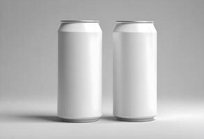 3d realistic container for soda or energy drink, lemonade or beer can mockup free download photo