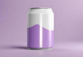 3d realistic container for soda or energy drink, lemonade or beer can mockup free download photo