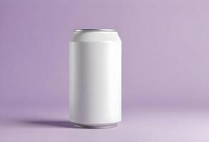 3d realistic container for soda or energy drink, lemonade or beer can mockup free download photo
