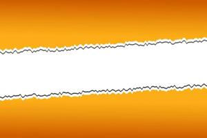 Mobiletorn orange paper on a gray background isolated on a white background suitable for text insertion vector