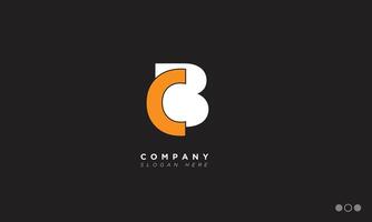 CB Alphabet letters Initials Monogram logo BC, C and B vector