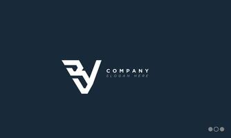 RV Alphabet letters Initials Monogram logo VR, R and V vector