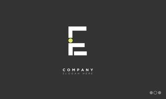 IE Alphabet letters Initials Monogram logo EI, I and E vector
