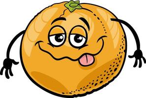 red grapefruit fruit character cartoon illustration vector