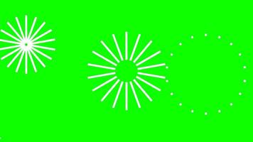 continuous circle burst explosion smooth animation with green screen video