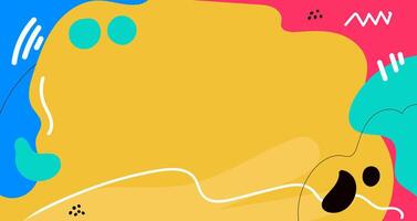 Hand drawn Doodle pattern background with abstract shapes and dots. Modern pattern bright color creative trendy random line for Banner, Flyer, Cover, Wallpaper vector