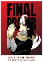 Original character of a praying devil in anime style vector