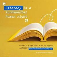 Literacy Day template
