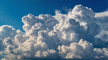 blue sky with cloud photo
