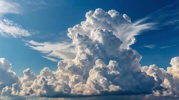 blue sky with cloud photo