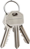 Set of keys, cut out transparent png