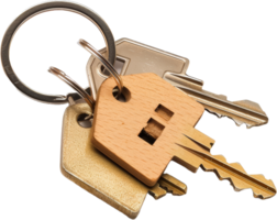 Set of keys, cut out transparent png