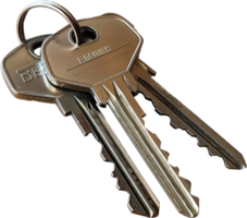Set of keys, cut out transparent png