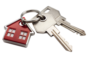 PNG new house keys with small model home transparent