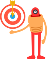 Humanoid Character Holding Dart png