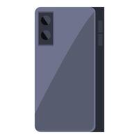 Back view of modern smartphone with double camera vector