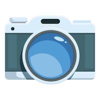 Digital camera capturing memorable moments with style vector