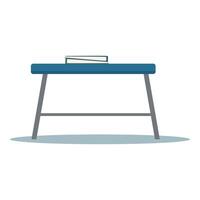 Modern empty desk with books on top illustration vector