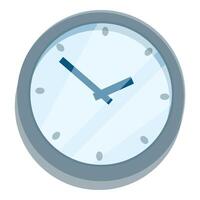 Round clock face showing time passing vector
