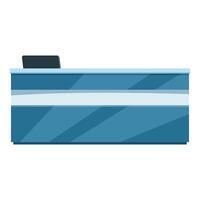 Empty reception desk in a waiting room vector